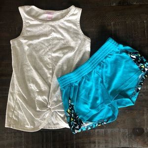 Champion Girls Active Wear Shorts Bundle with Tank Top Size S (6/6x)